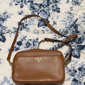 Michael Kors Tan Leather Crossbody Bag